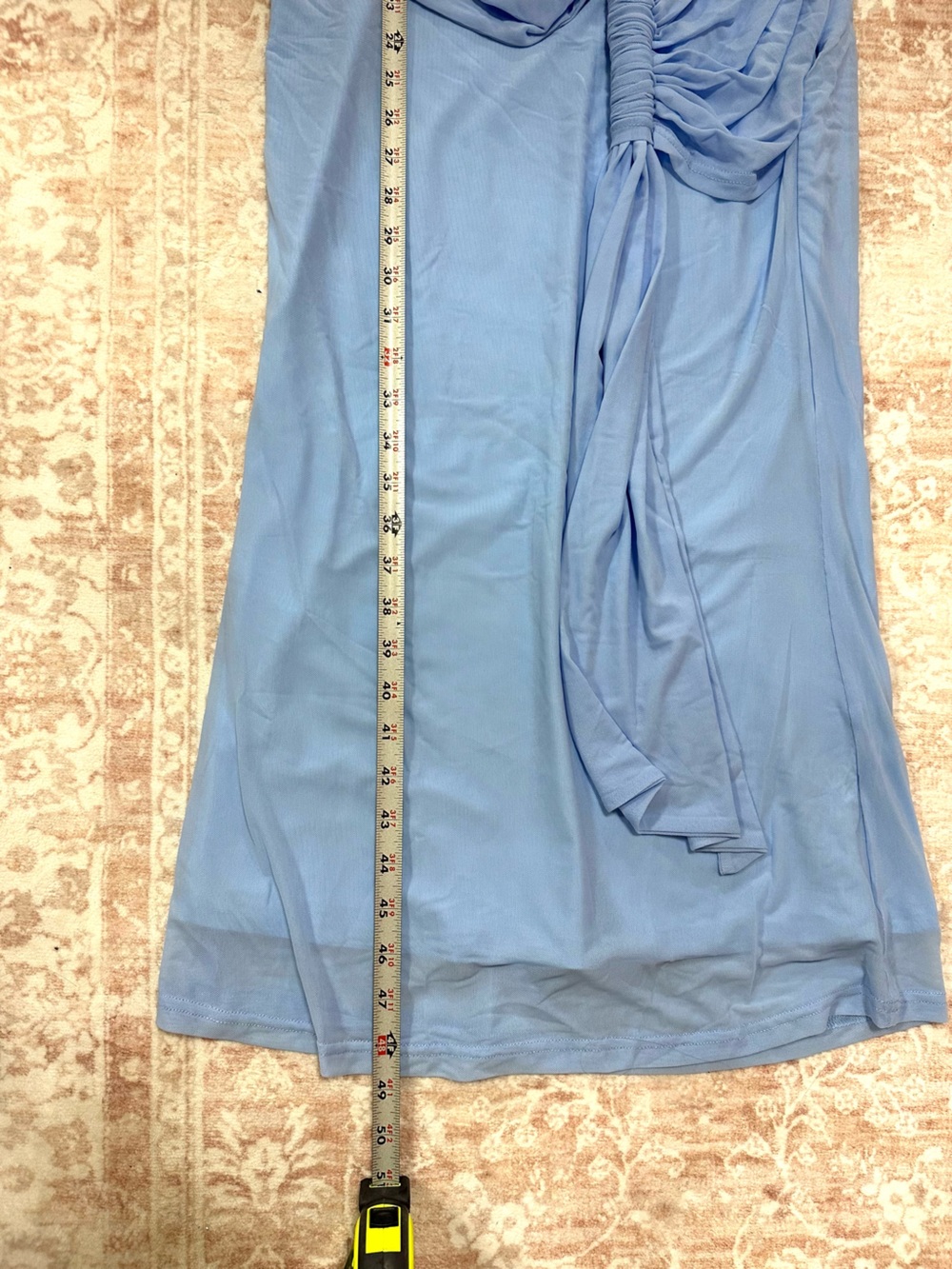 NWT 🩵 Twist Front Light Blue Dress - Picture 11 of 13